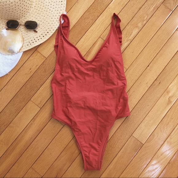 Open Back One Piece Bathing Suit - Picture 4 of 6